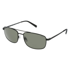 INVU B1201A Polarized Rectangular Aviator Sunglasses in Matte Black