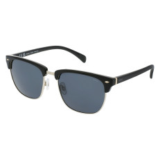 INVU Clubmaster Black and Metallic Sunglasses with Polarized Lenses