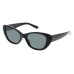 Black Polarized Cat-Eye Sunglasses Black Polarized Cat-Eye Sunglasses with Solid Dark Lenses