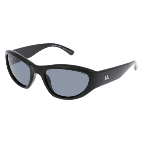 INVU IB22429A Polarized Cat-Eye Sunglasses in Matte Black