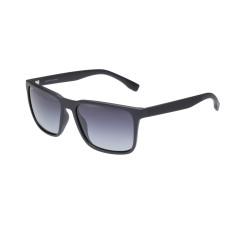 StyleMark L2511A Black Square Polarized Sunglasses with Gradient Dark Gray Lenses