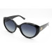 StyleMark L2599A Black Round Polarized Sunglasses with Gradient Dark Blue Lenses