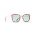 INVU Oversized Rounded Square Peach Sunglasses INVU Oversized Rounded Square Peach Sunglasses with Blue Lenses